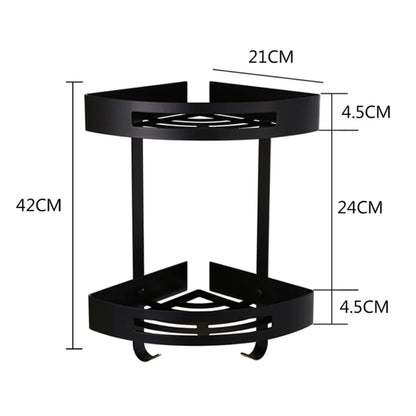 2- Tier Steel Corner Self Wall Mounted