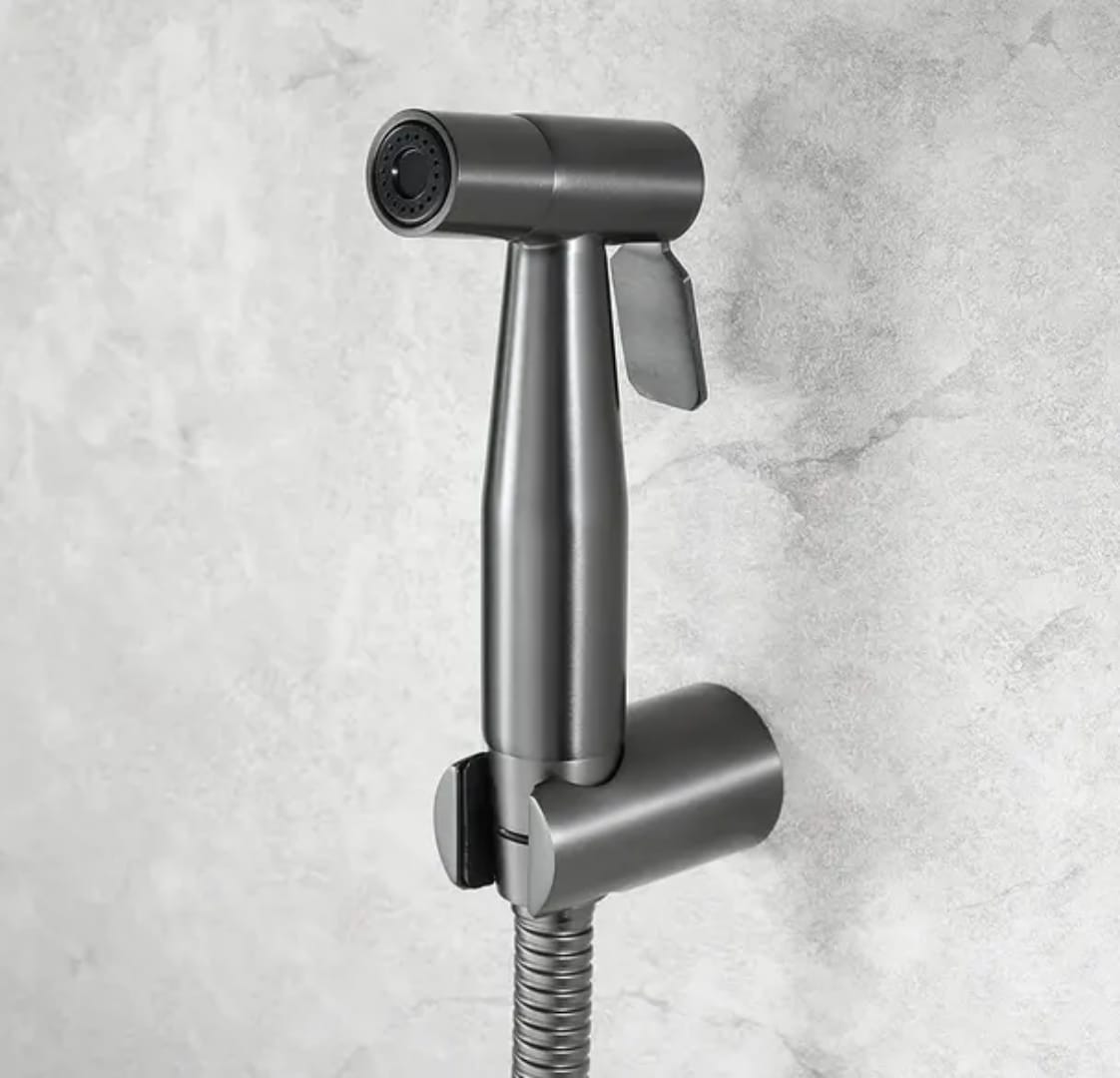 Stainless Steel Muslim Toilet Shower Set | Silver - Black - Gold