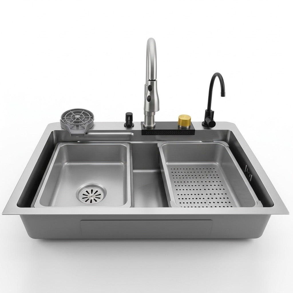 Multifunctional Kitchen Sink Bowl | Grey