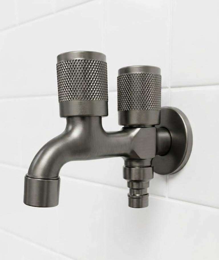 Double Bib Cock Stainless Steel