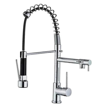 360° Movable Dual Kitchen Faucet | Silver - Black - Gold