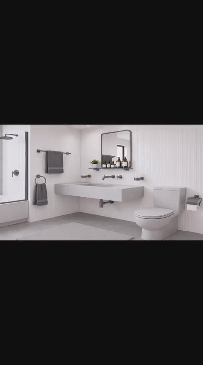Bathroom Grey Accessory Set Imported